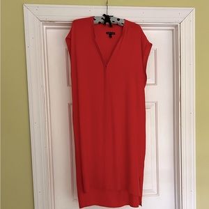Eileen Fisher 100% silk midi-dress.
